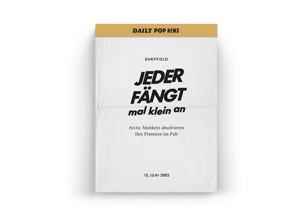 Daily-Pop-News-Blatt mit großer Überschrift zum Jahresanfang