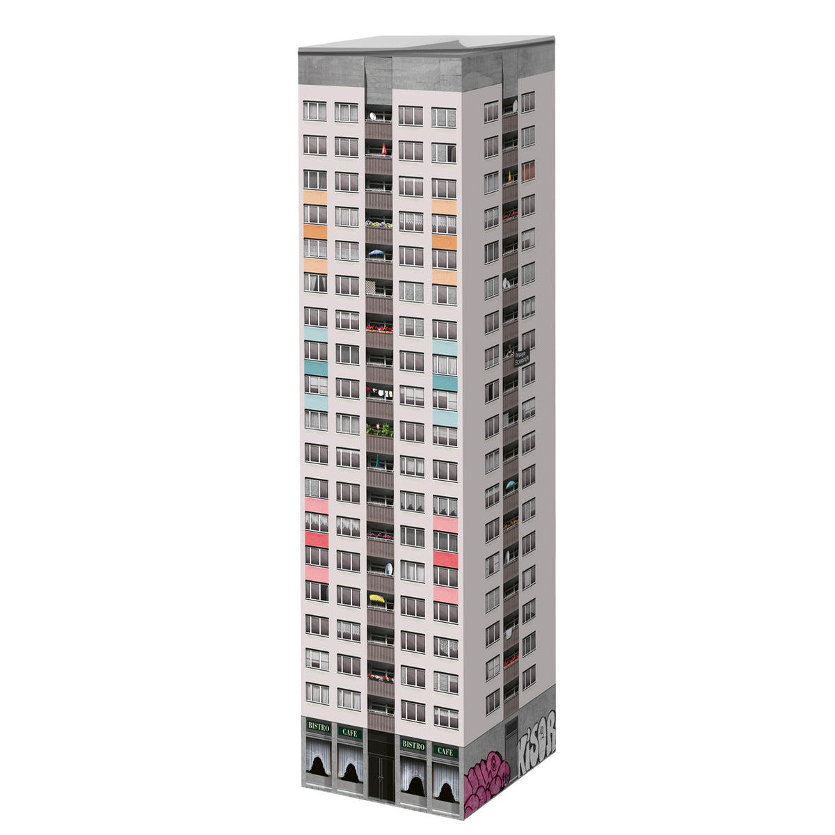 Paperscraper® „Plattenbau Berlin“ von Seltmann Publishers – Produktabbildung