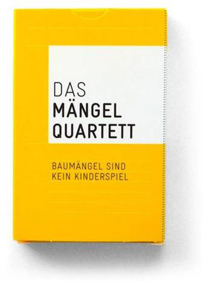 Das Mängelquartett - Baumängel sind kein Kinderspiel!