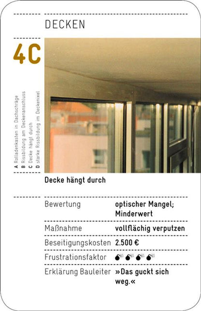 Das Mängelquartett - Baumängel sind kein Kinderspiel!