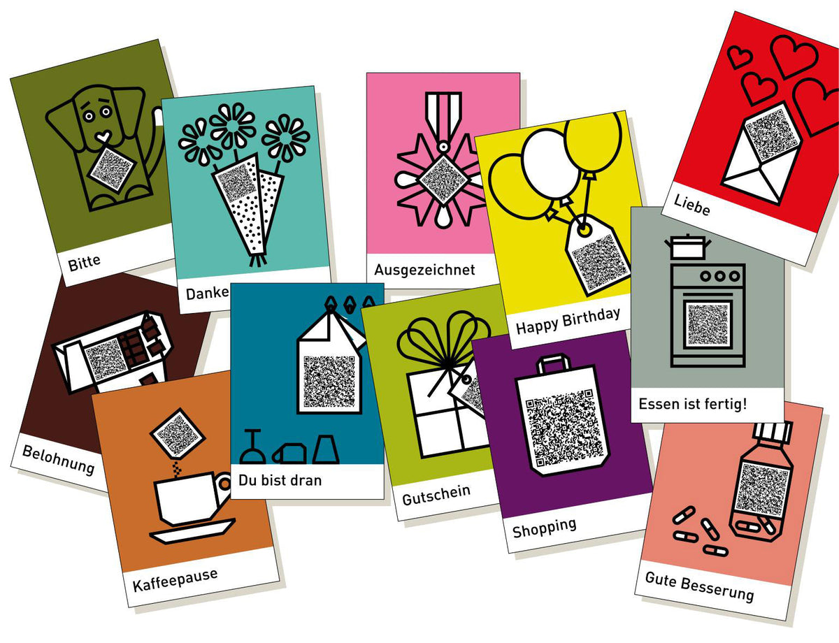 Postkarten-Set Greetings 12er Set