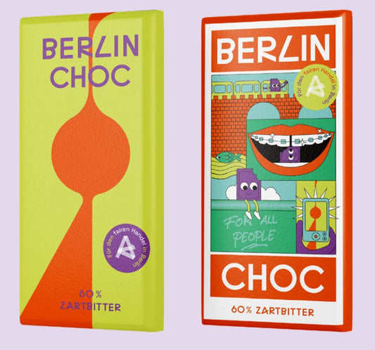 Berlin Choc - Fairtrade Tafelschokolade  60 % Bio‑Zartbitter