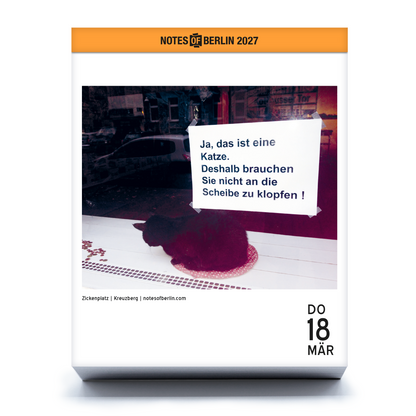 Notes of Berlin 2027 – Berliner Abreißkalender