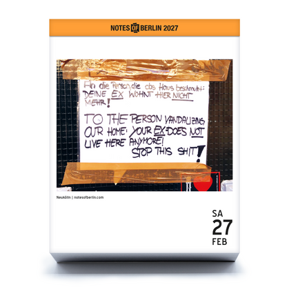 Notes of Berlin 2027 – Berliner Abreißkalender