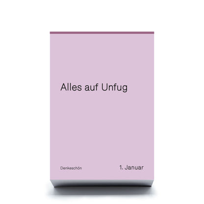Denkeschön – Immerwährender Wortspiel-Tischkalender
