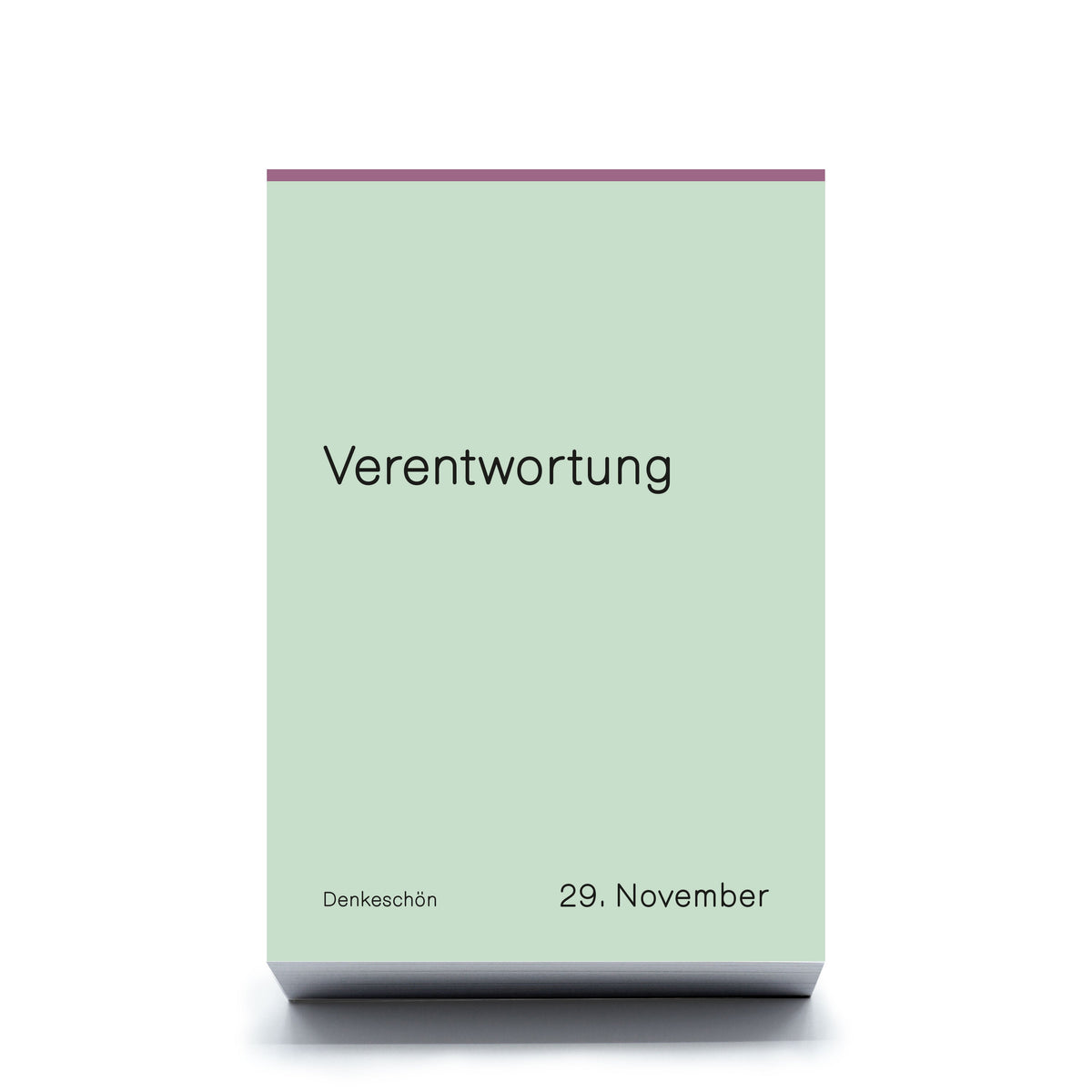 Denkeschön – Immerwährender Wortspiel-Tischkalender