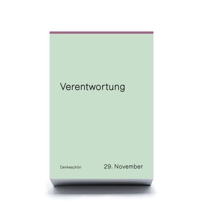 Denkeschön – Immerwährender Wortspiel-Tischkalender