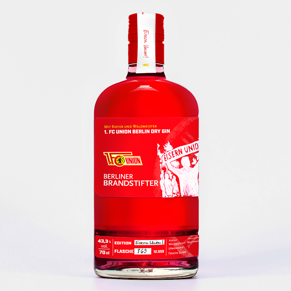Berliner Brandstifter 1. FC Union Berlin Dry Gin 43,3 % vol. 0,7 L
