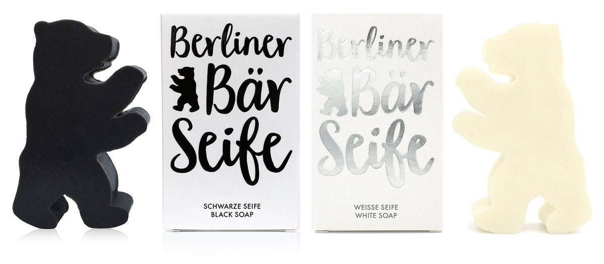 Berliner Bär Seife schwarz&weiß