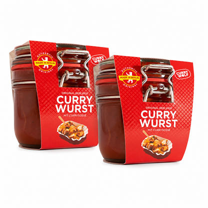Original Berliner Currywurst im hochwertigen Bügelverschlußglas