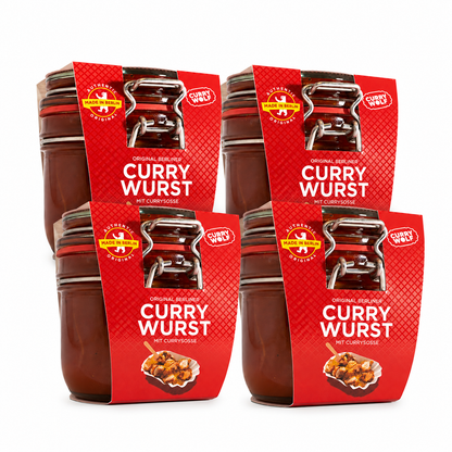 Original Berliner Currywurst im hochwertigen Bügelverschlußglas