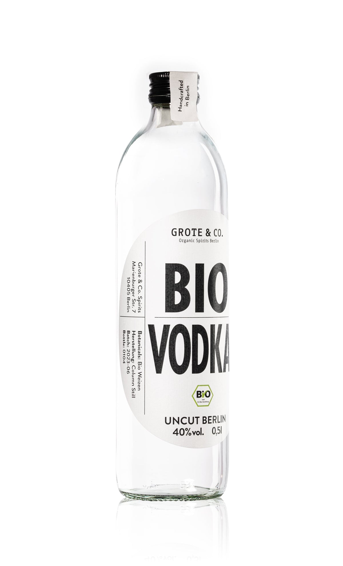 Bio Vodka Uncut Berlin (Bio 0,5 L, 40% vol.)