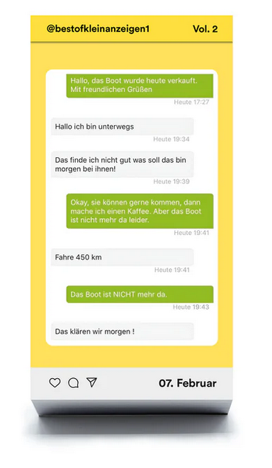 Best of Kleinanzeigen Vol. 2 – Immerwährender Abreißkalender
