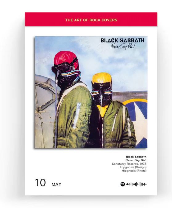The Art of Rock Covers – Immerwährender Abreißkalender (Englisch)