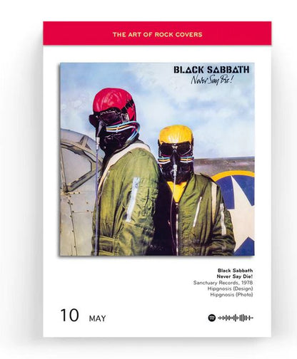 The Art of Rock Covers – Immerwährender Abreißkalender (Englisch)