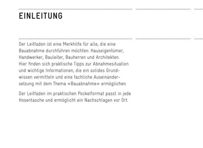 Der (Bau-)Mängelleitfaden