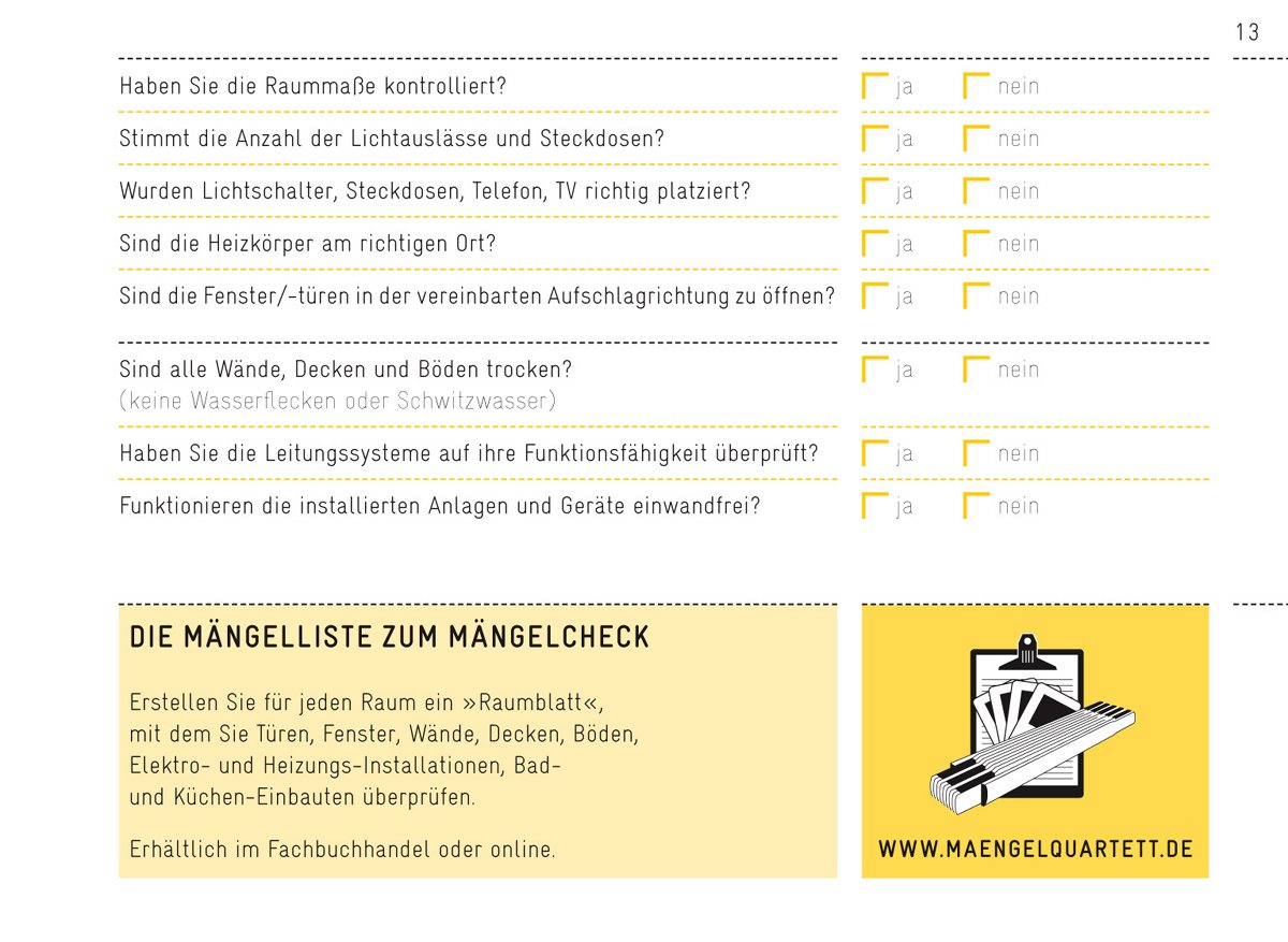 Der (Bau-)Mängelleitfaden