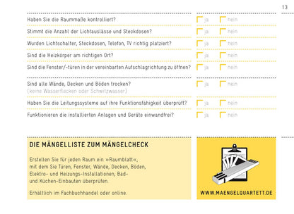 Der (Bau-)Mängelleitfaden