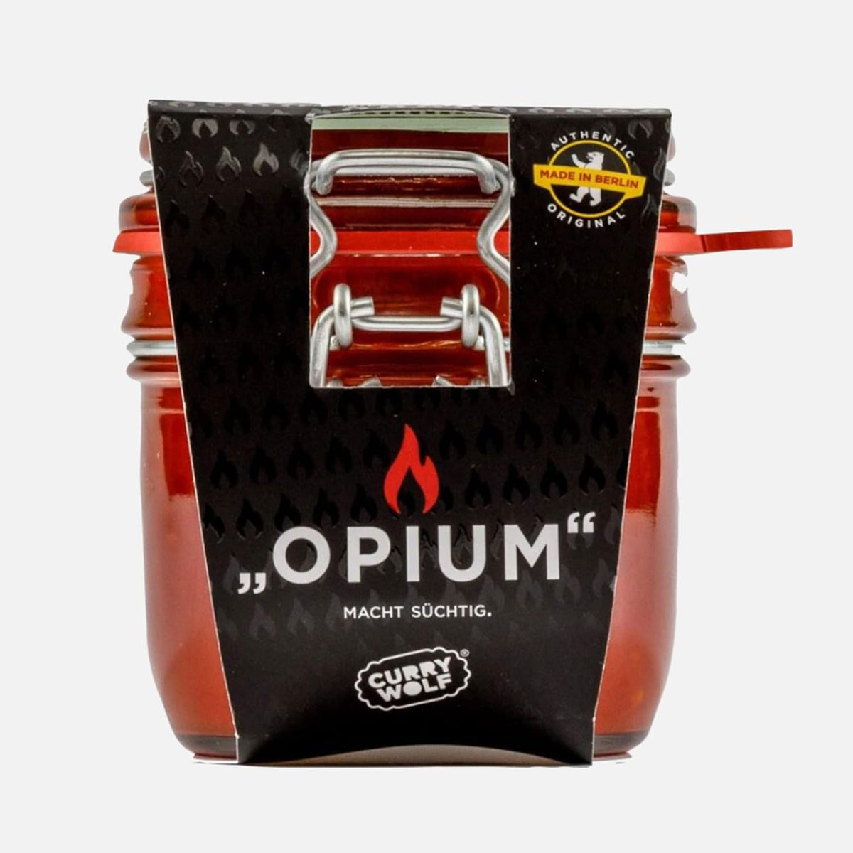 „OPIUM“ Tomaten-Chilisoße im hochwertigen Bügelverschlußglas (215 g)
