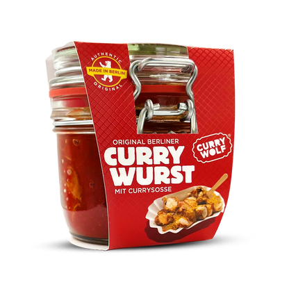 Original Berliner Currywurst im hochwertigen Bügelverschlußglas