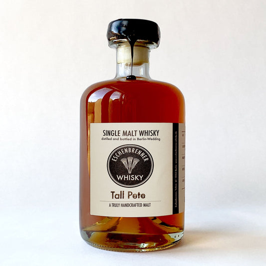 Eschenbrenner Single Malt Whisky Tall Pete – Flaschenansicht