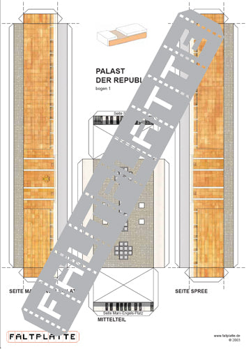 Faltplatte - Architekturbastelbögen