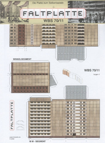 Faltplatte Bastelbogen: WBS 70/11