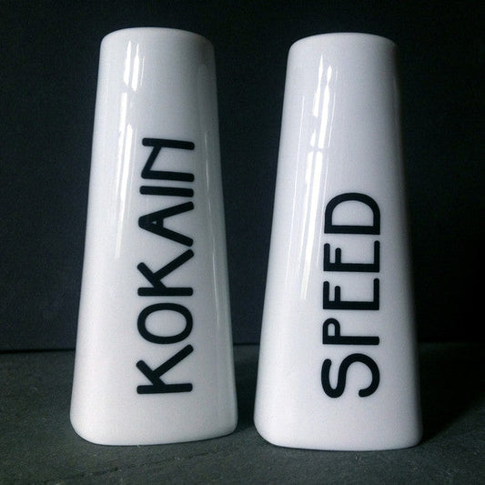 Salz-und Pfefferstreuer Kokain & Speed (Porzellan)