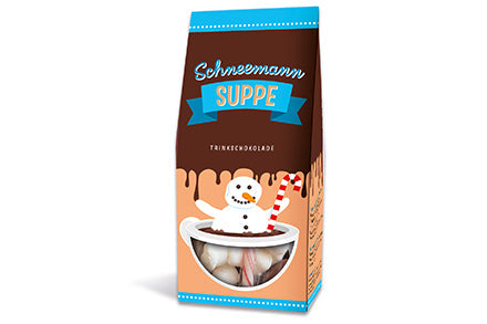 Schneemann Suppe Trinkschokolade