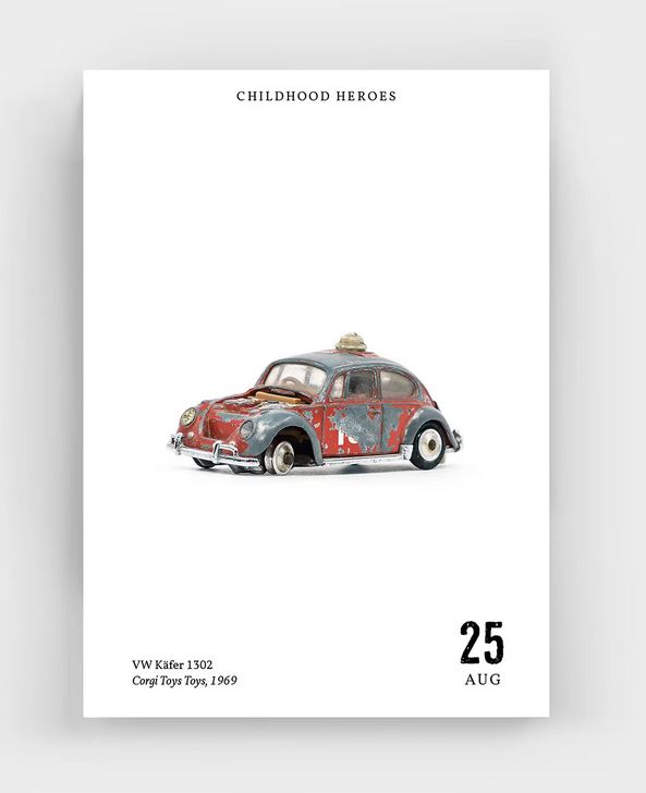 Childhood Heroes – Immerwährender Abreißkalender (Englisch)