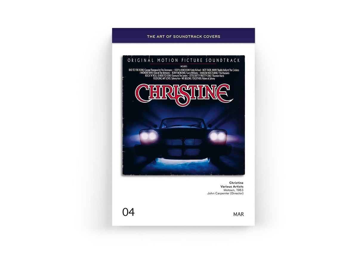 Soundtrack-Covers-Kalenderblatt mit Christine-Cover
