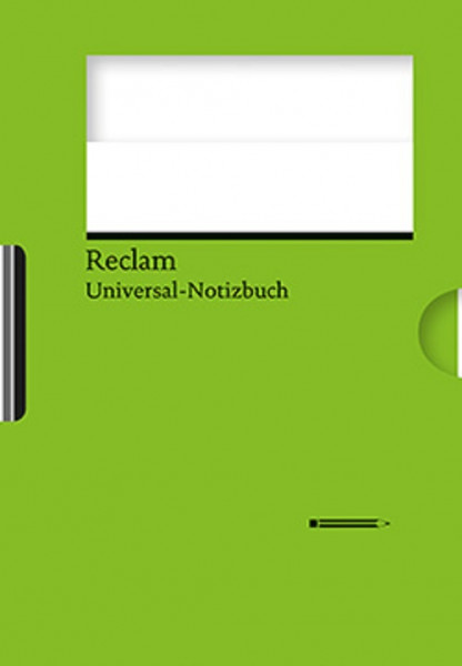reclam universal notizbuch blanko mit integriertem bleistift