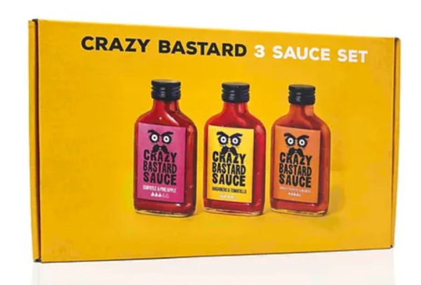 Crazy Bastard 3 Sauce Set (Pink-Gelb-Orange)