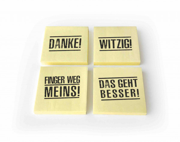 post aus düsseldorf haftnotizblock post it!