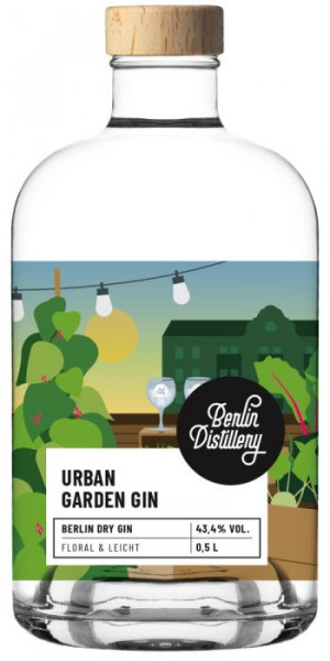 berlin distillery urban garden gin 0,5 l (43,4% vol.)