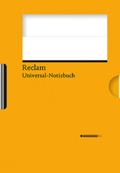 reclam universal notizbuch blanko mit integriertem bleistift