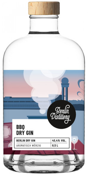 berlin distillery bbq dry gin 0,5 l (45,4% vol.)