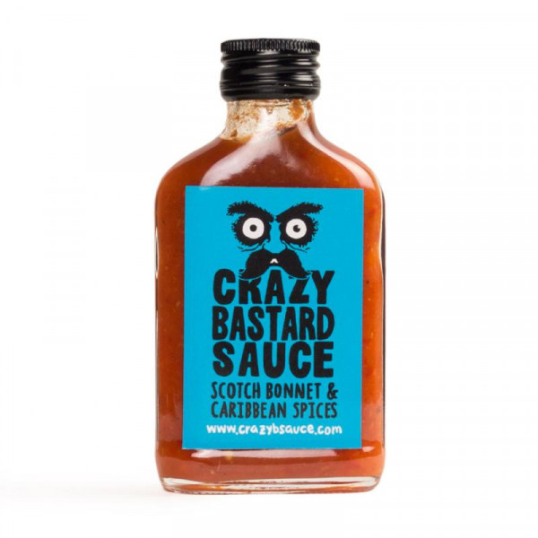 crazy bastard sauce chilisauce mit scotch bonnet & caribbean spices 0,1l